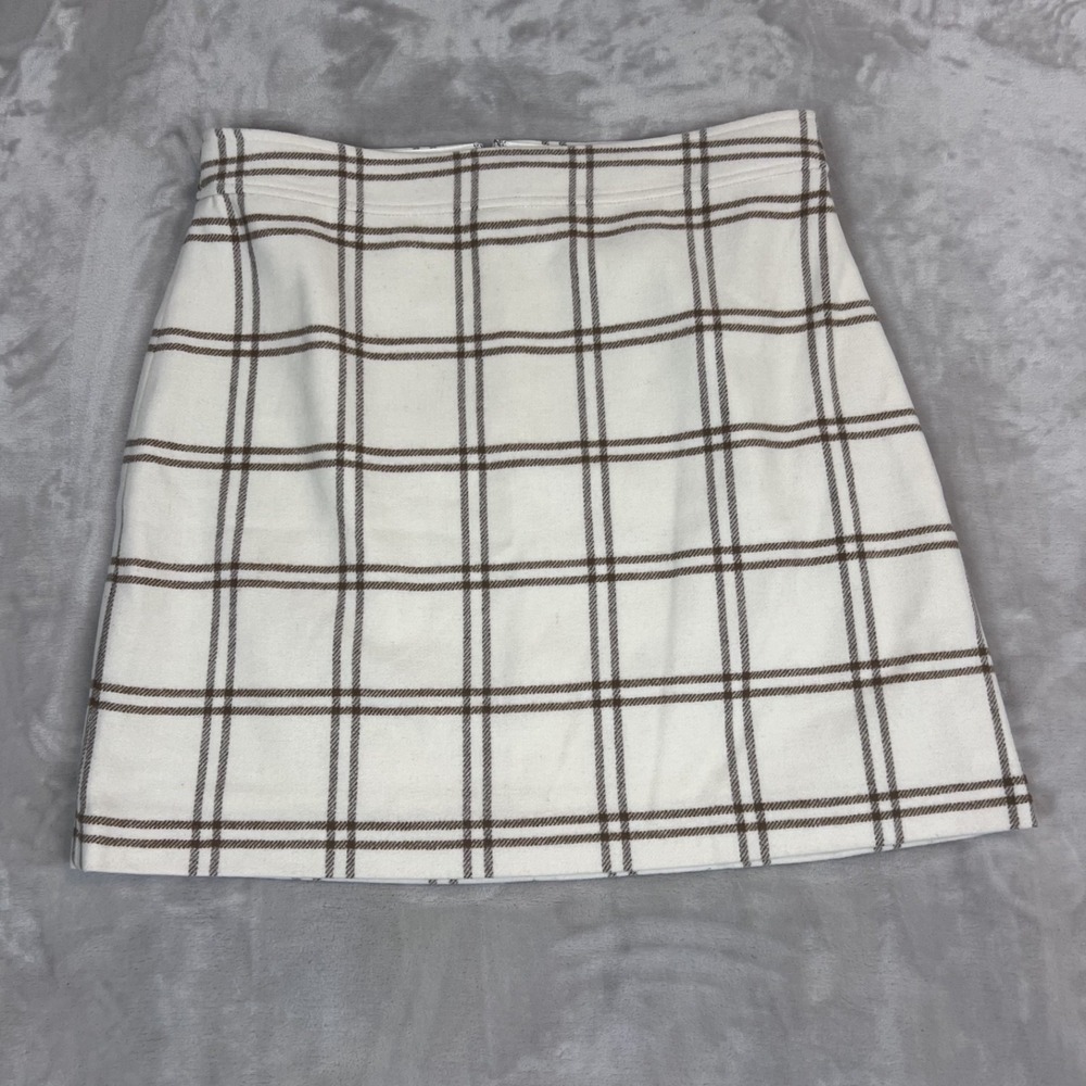 J Crew Mini Skirt Womens 14 Plaid Wool Blend Preppy Ivy Schoolgirl Academia NWT